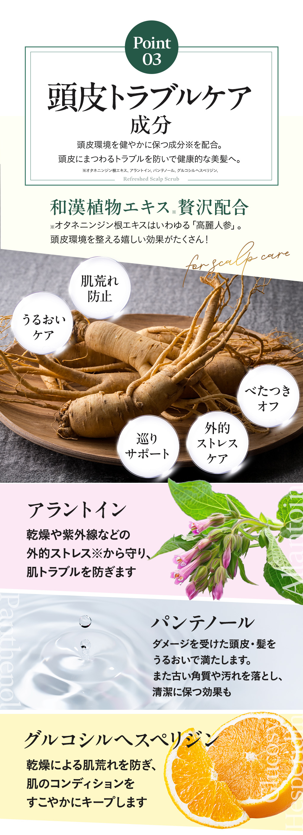 頭皮トラブルケア